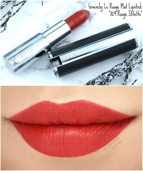 Givenchy Le Rouge Mat • Lipstick Review & Swatches 